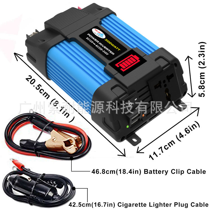 【New Product】Vehicle Inverter300W 500W 12V Turn110V 220V Car Inverter