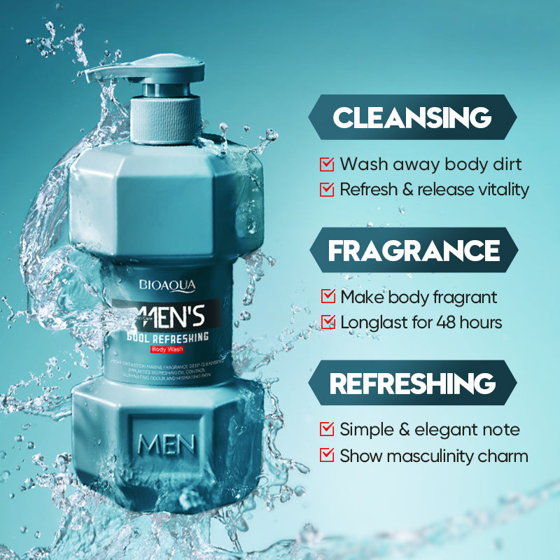 Men's Ocean Refreshing Fragrance Shower Gel BIOAOUA  foreign trade wholesale of cleansing body wash