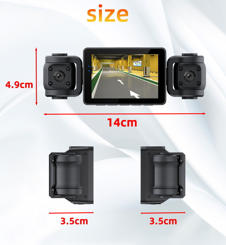 S9New four-way four-lens dashcam4Camera Recorder HD Night Vision1080P