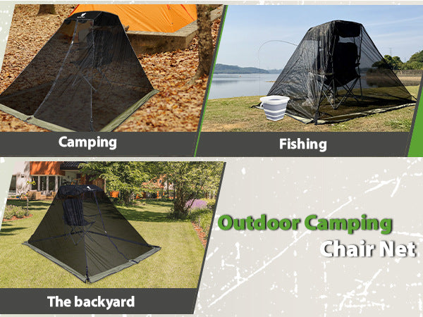 New Outdoor Mosquito Net Anti-Mosquito Dense Mesh Camping Fishing Sunshade Canopy Leisure Beach Pavilion