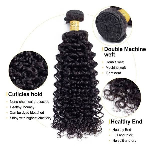 Real Human Hair Small Curl Hair Roller Brazilian Human Hair curly Wave bundles