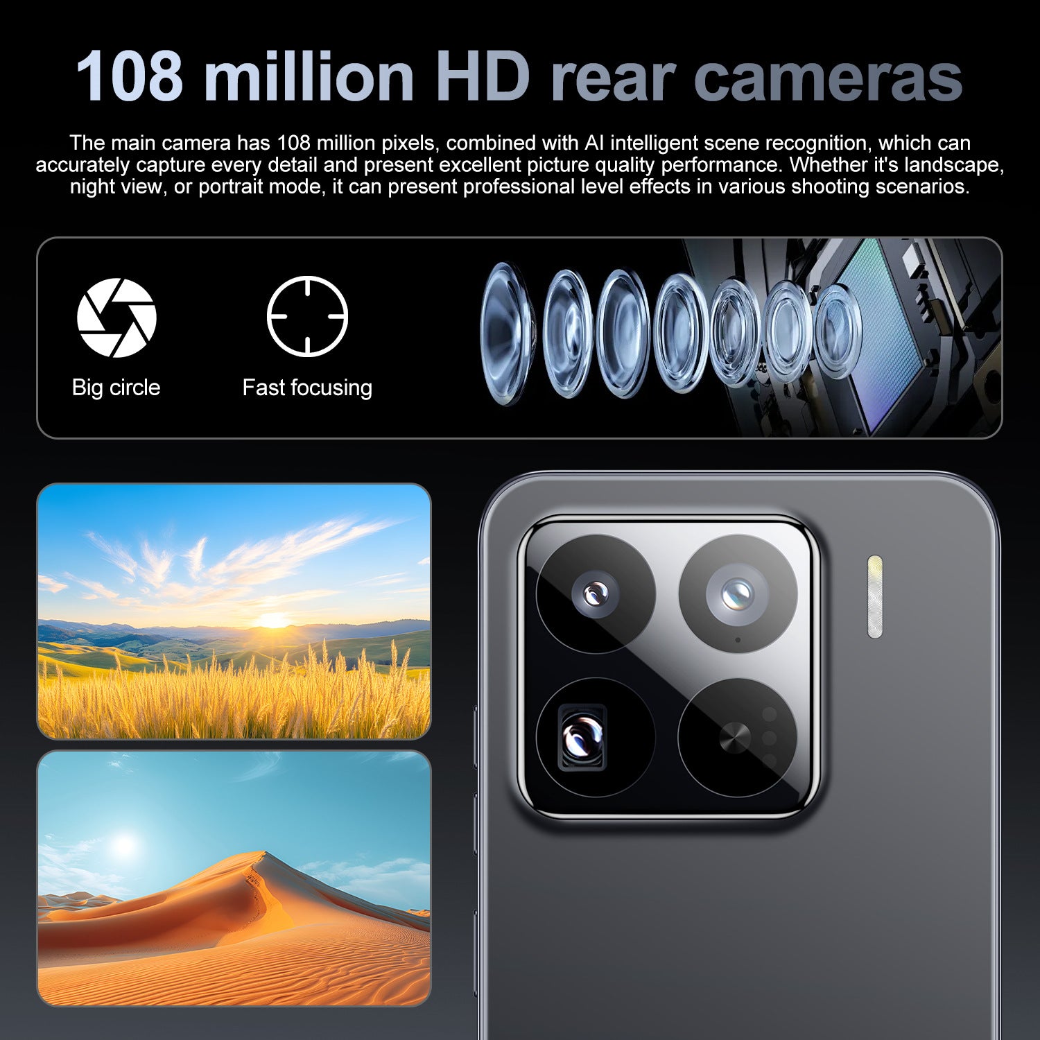 Popular M15 Pro Android Smartphone16+1T Factory Direct Sales Mobile Phone Available