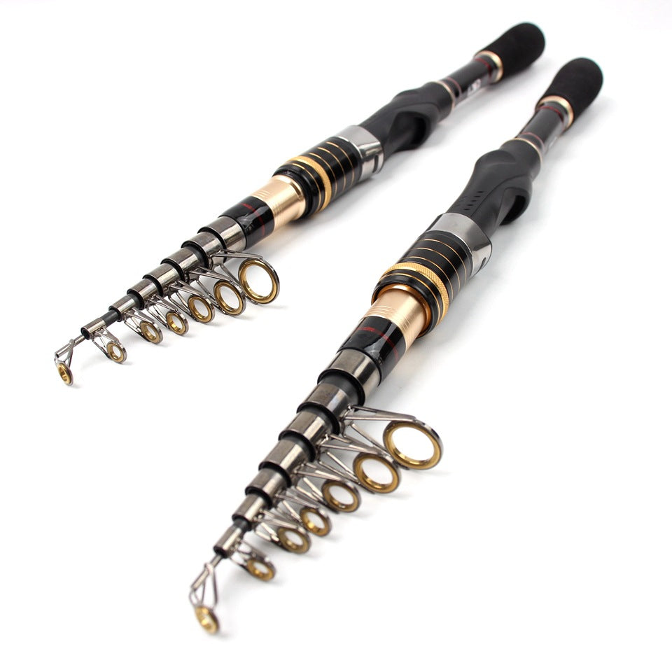 Ultra-short Ultra-hard Small Sea Rod Straight Handle Retractable Fishing Rod Boat Fishing Rock Fishing Long Casting Rod Can Be Put In Pocket
