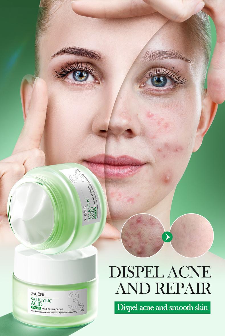 Salicylic Acid Skincare Series SADOER Anti-acne Amino Acid Moisturizing and Hydrating Skin Care Products  Foreign Trade Approval