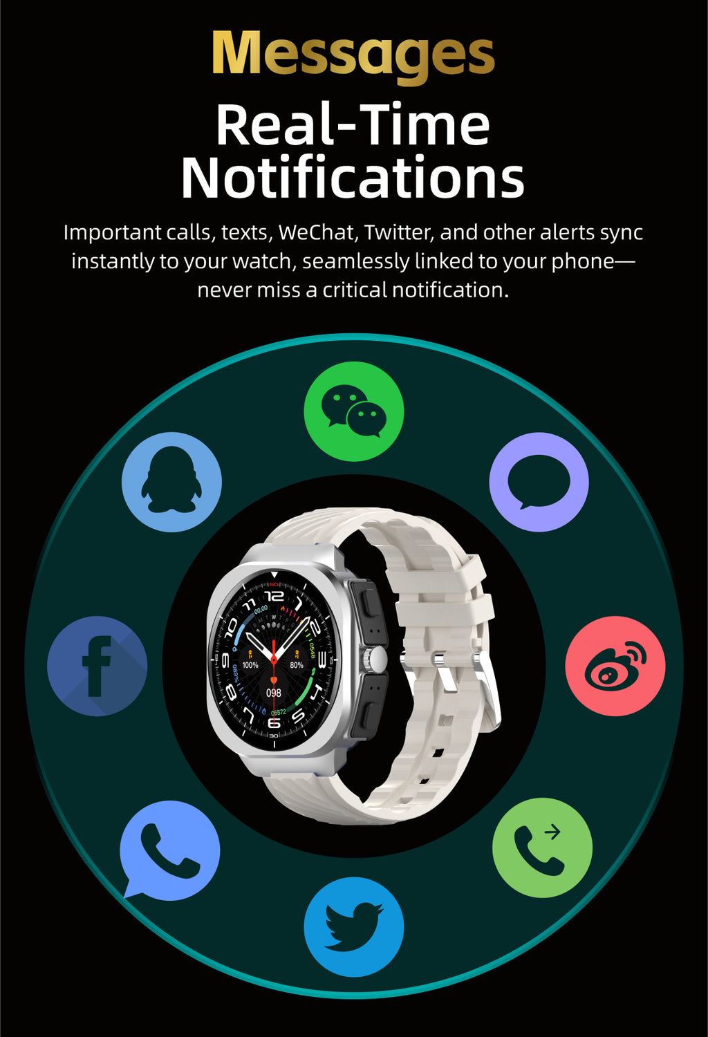 AIMB-Z19Smart Watch Bluetooth Call True Heart Rate Step Count Sleep Monitoring Hidden Earphones Sports Three-Proof