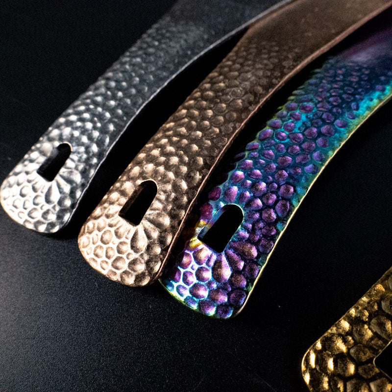 High-end Pure Titanium Rice Spoon Luxury Mildew-proof Rice Shovel Antibacterial Rice Shovel Hammer Pattern Rice Serving Spoon Rice Spoon Kitchen