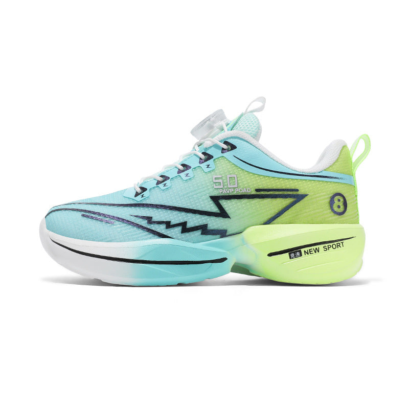 2025Summer New Boys' Shoes for Older Children Lightweight Shock-Absorbing Sports Shoes Mesh Breathable Professional Racing Running Shoes