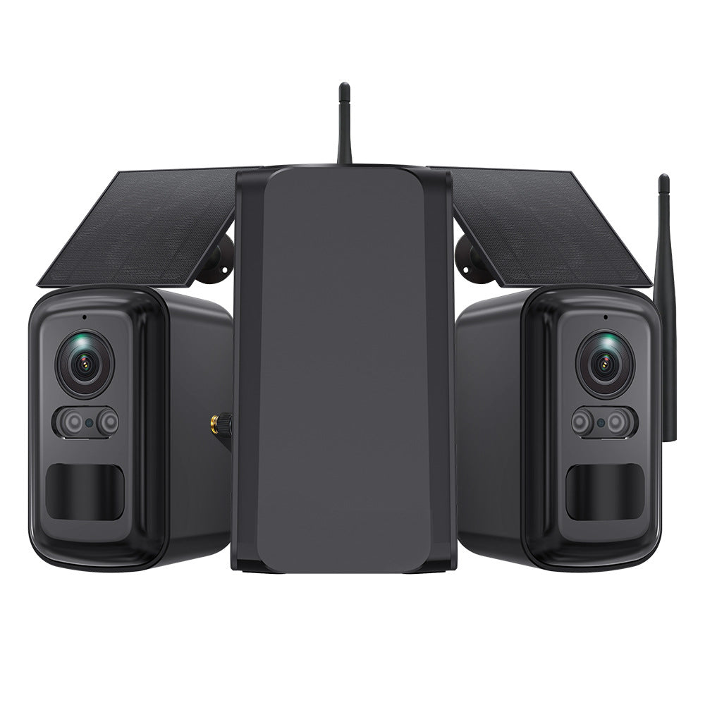 Private Model Wireless WiFi Repeater Solar Camera Combination Set HD Full Color Battery Camera
