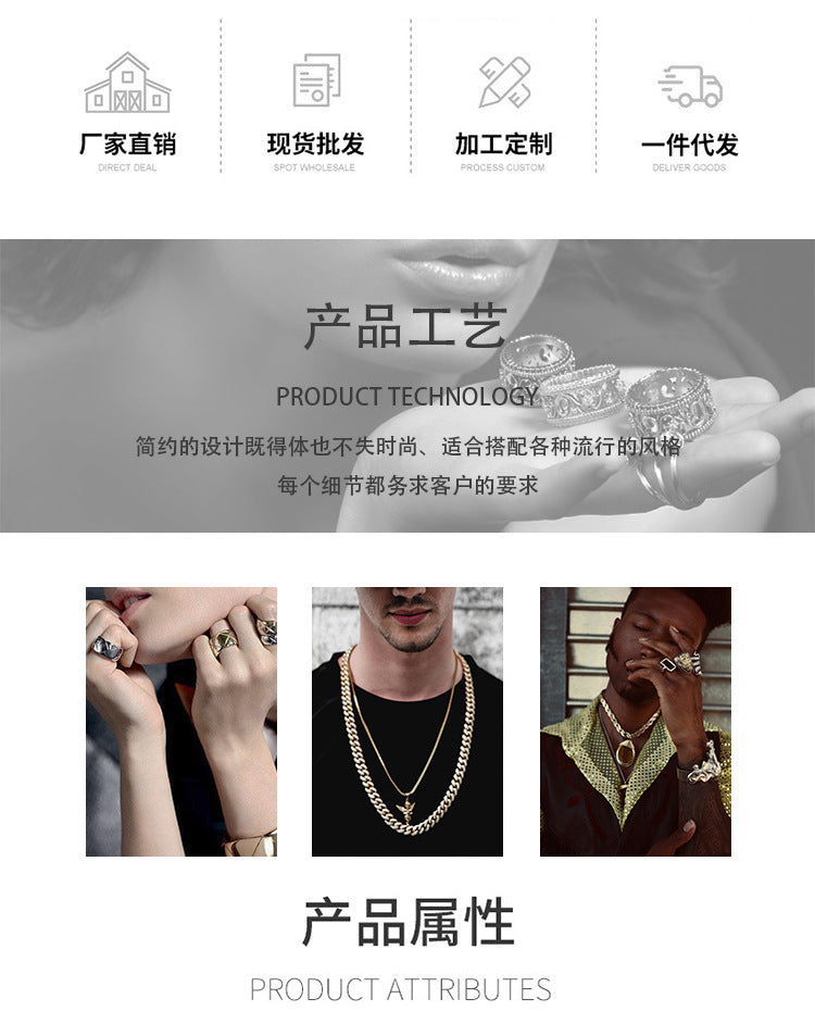 Titanium Steel Jewelry Hip Hop Disco Necklace Fashionable Personality ins Music Headphones Stainless Steel Pendant Jewelry