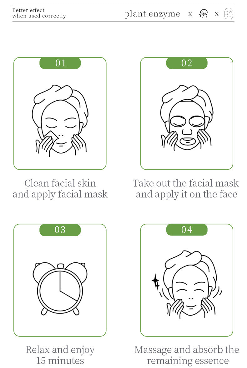 Plant Enzyme Mask25gBIOAOUA Hydrating and Moisturizing Tablets for Cross-Border Wholesale