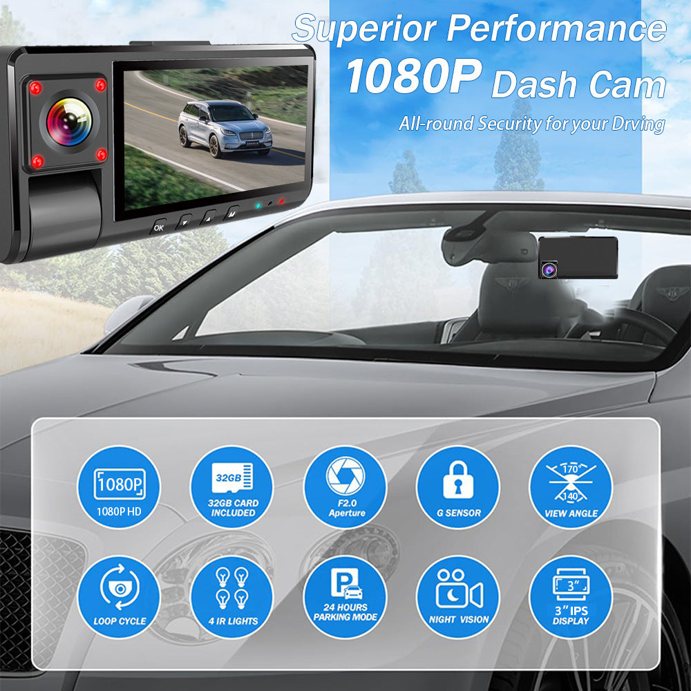 Sanlu Driving Recorder New Model3Touchscreen WIFI Vehicle-Mounted Surveillance Night Vision1080P Hd Camera