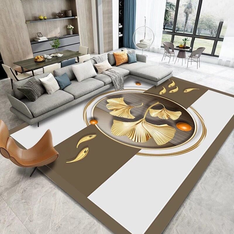 Carpet Resistant to Dirt Easy to Maintain Living Room Carpet Light Luxury Bedroom Non-Slip Crystal Velvet Carpet Bedside Warm Blanket