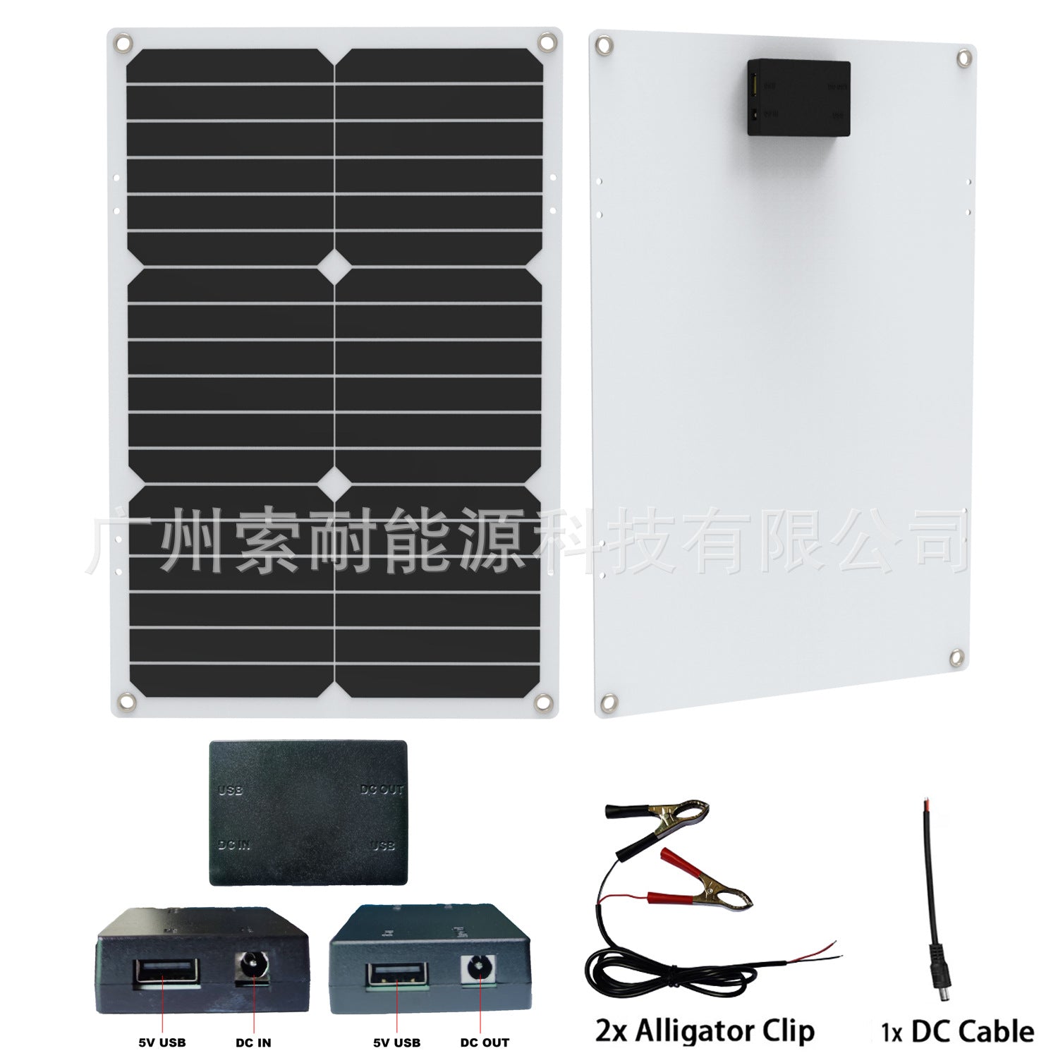 Solar Panel280X420mm Monocrystalline Solar Charging Panel 5V Double USB Mouth Shopee Export