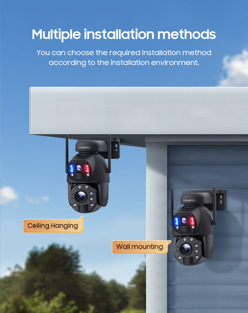 In-stock Solar Camera Dual Lens4G Outdoor HD Surveillance202x Zoom Camera Intelligent Surveillance