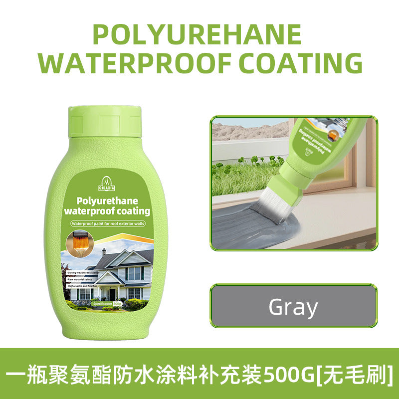 Water-Based Polyurethane Multi-Color Waterproof Leak Repair Roof Waterproof Glue Coating Brush House Leak Coating Sealant