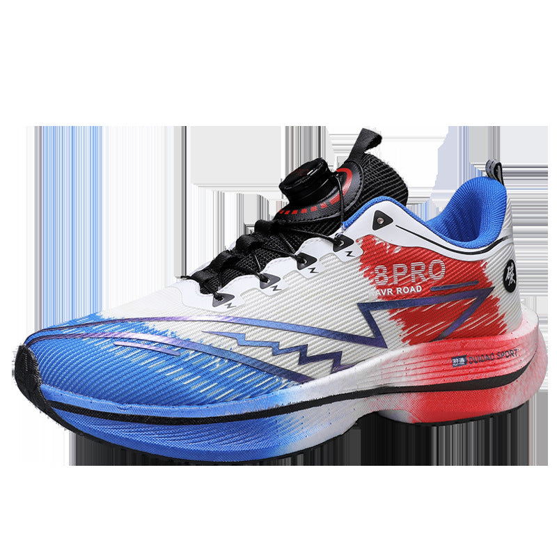 2025New8pro Full Palm Carbon Plate Racing Shock Absorption Running Shoes Men and Women Couples Rotating Buckle Youth Shoes Sports