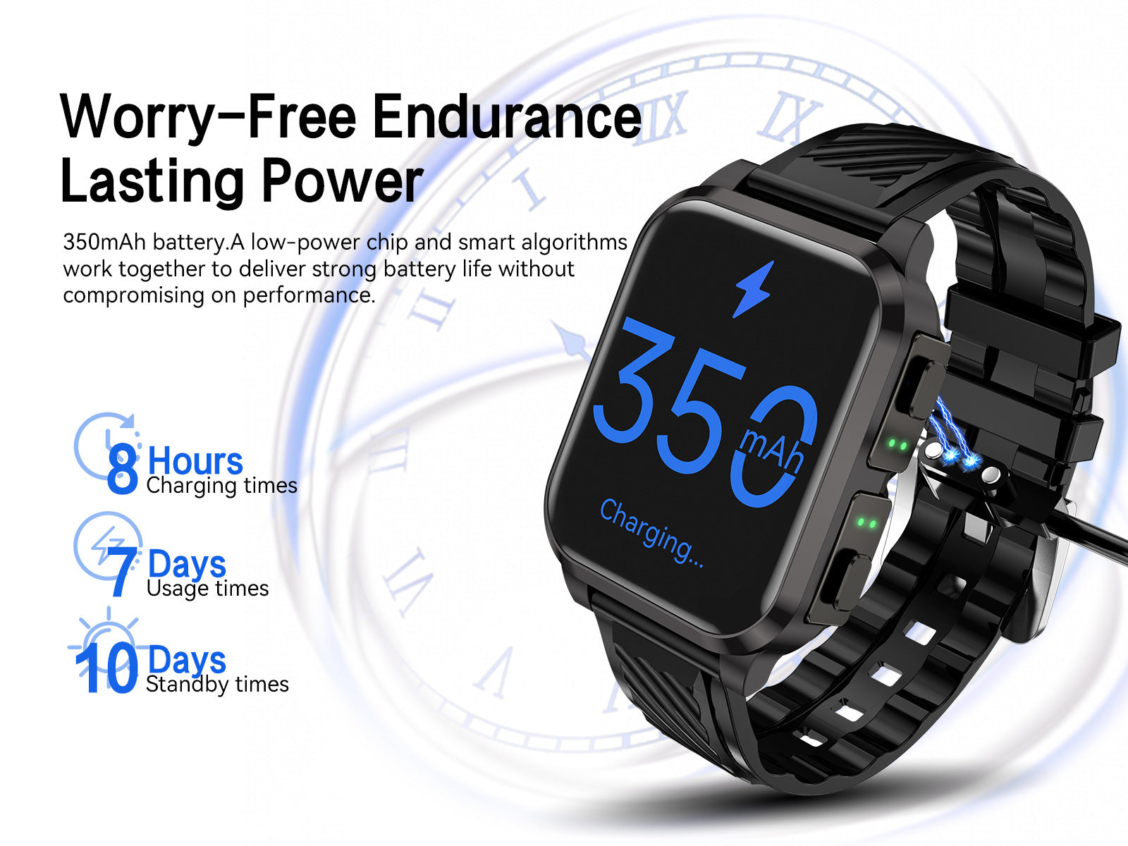 AIMB-Z20Smart Watch2.01inch Bluetooth Call Pedometer Sleep Three-Proof Sports Earphones Wireless