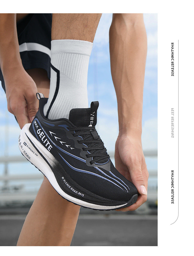 New model Feidian6pro Popcorn Carbon Plate Professional Racing Running Shoes Comfortable Breathable Unisex Sports Shoes