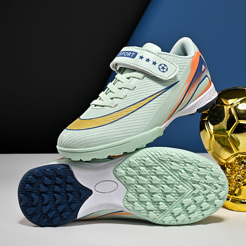2025World Cup Children's Soccer Shoes Boys Youth Students Girls Spike Long Spike Competition Training Sports Shoes