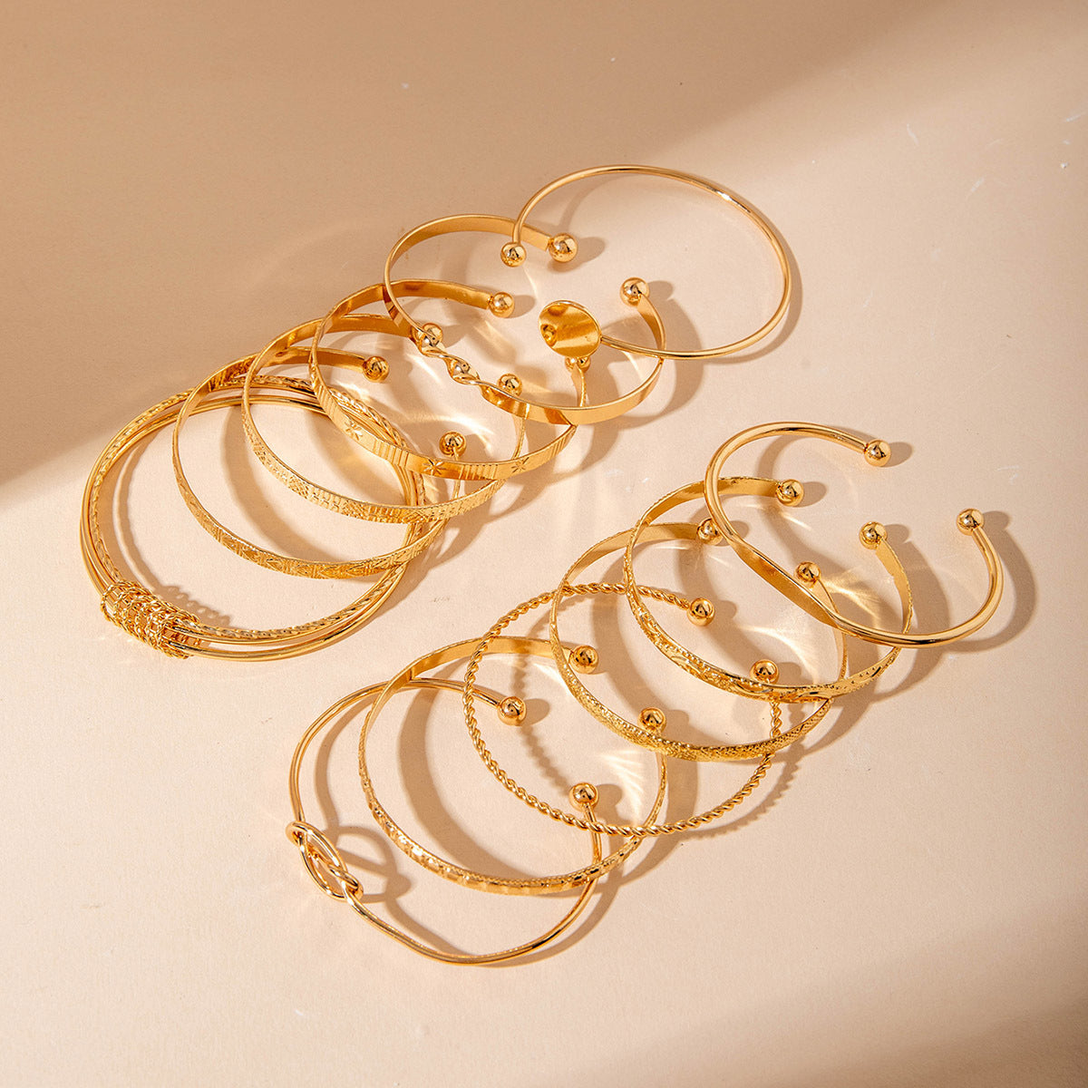 European and American Ornament Stackable Round Imitation Pearl Smooth Open Bracelet Fashion Jewelry Bracelet Wholesale