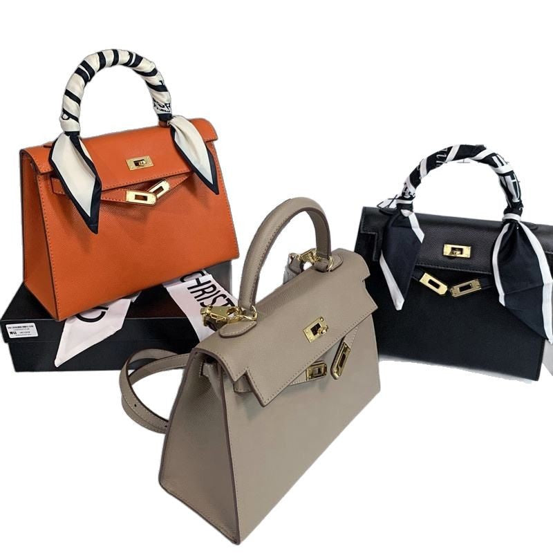 Hot Sale New Fashion Handbag for Women Platinum Kelly Bag Women's Shoulder Crossbody Bag Versatile Trendy Handbag