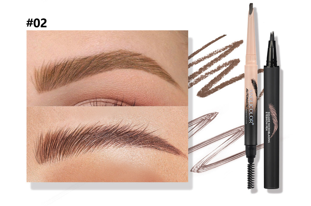 Hot-selling Eyebrow Pencil Set Waterproof Smudge-proof Liquid Split-tip Eyebrow Pencil Makeup Liquid Eyebrow Pencil
