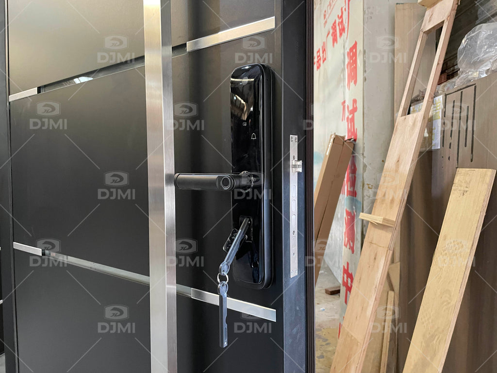 High Quality Single Exterior  Modern Entrance Front Security Door Villa Entry Steel Double MainSteel Door for House