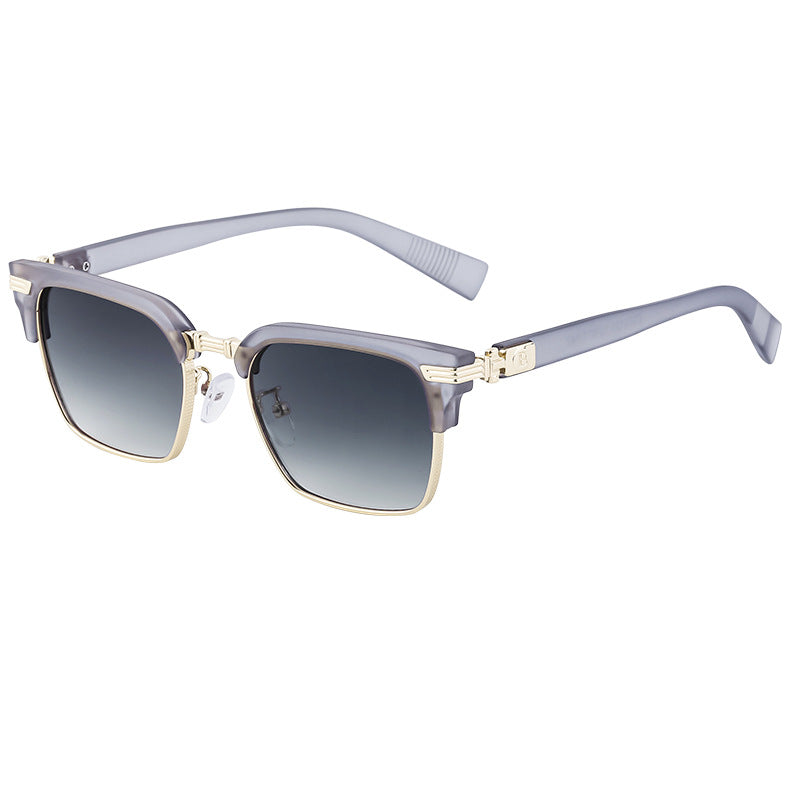 European and American New Retro Polarized Eyebrow Frame Sunglasses Men's Square Frame Sunglasses Men's Glasses Wholesale sunglasses