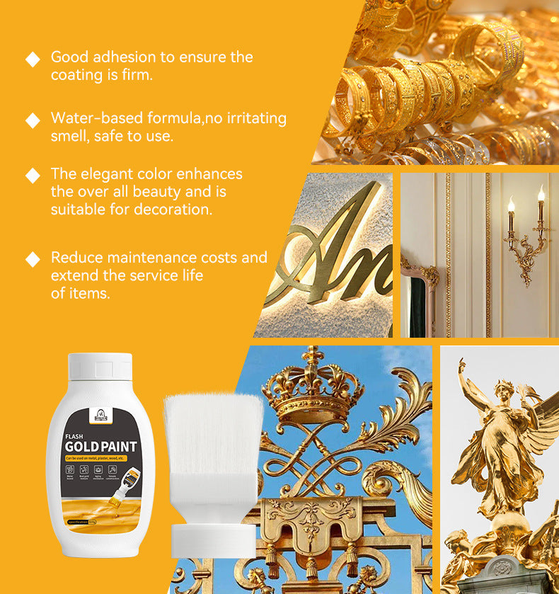 Lacquer Hero Glitter Gold Leaf Lacquer Gold Powder Lacquer Paint Super Bright Gold Lacquer Water-based Calligraphy Lacquer Water-based Gold Lacquer