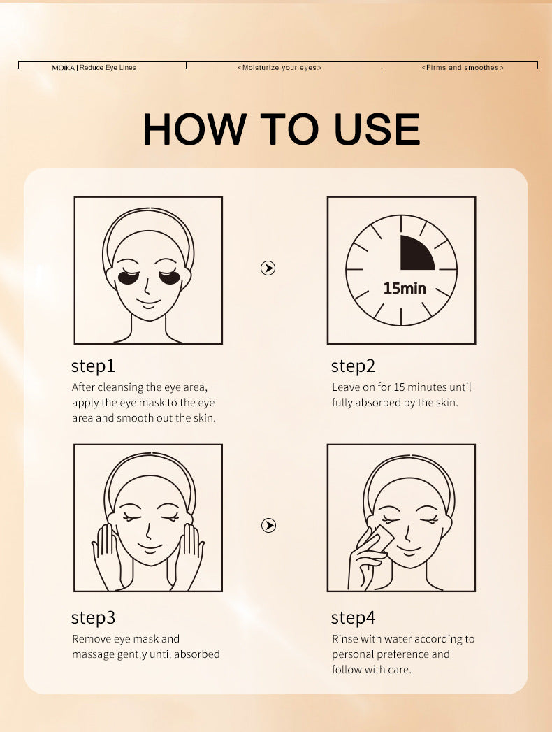 MOIKA Full Seaweed Fine Line Reducing Eye Mask Wholesale Eye Care Export Firming Boswellic Acid Anti-Wrinkle