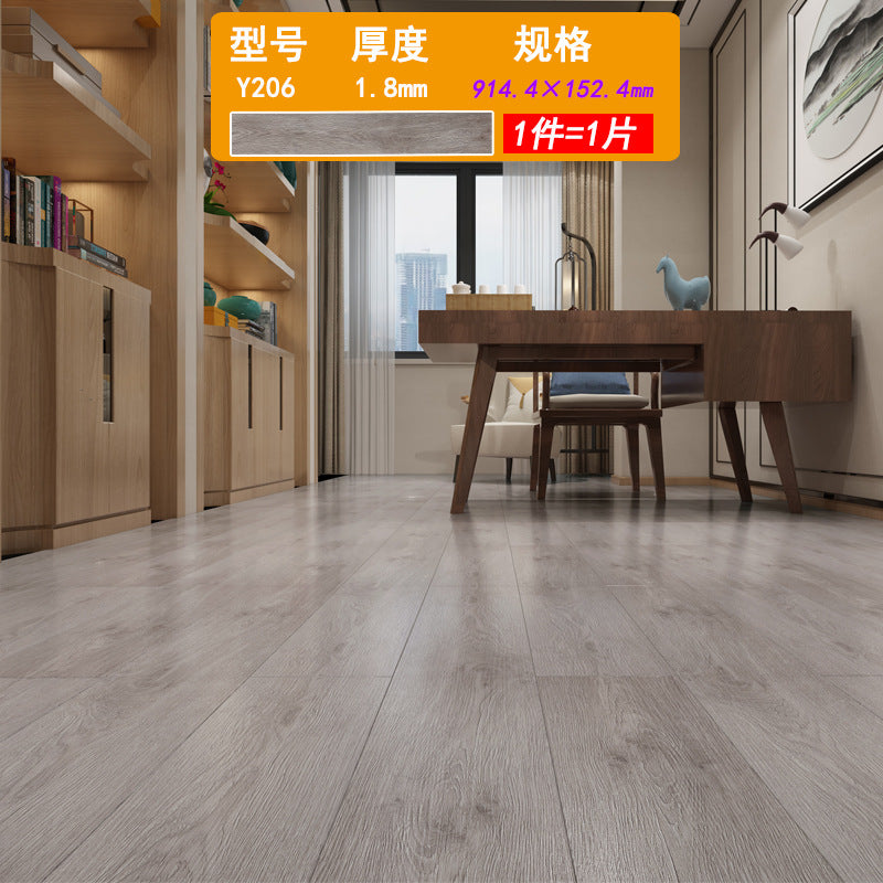 PVC Plastic Floor Stickers Self-Adhesive Wood Grain Cement Floor Stickers Special for Bedroom Waterproof Non-Slip Floor Renovation Chinese Style