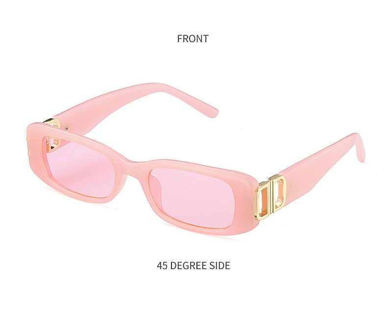 New Small Frame Sunglasses for Women, European and American Fashion, Internet Celebrity Style, High-End Glasses Trend sunglasses