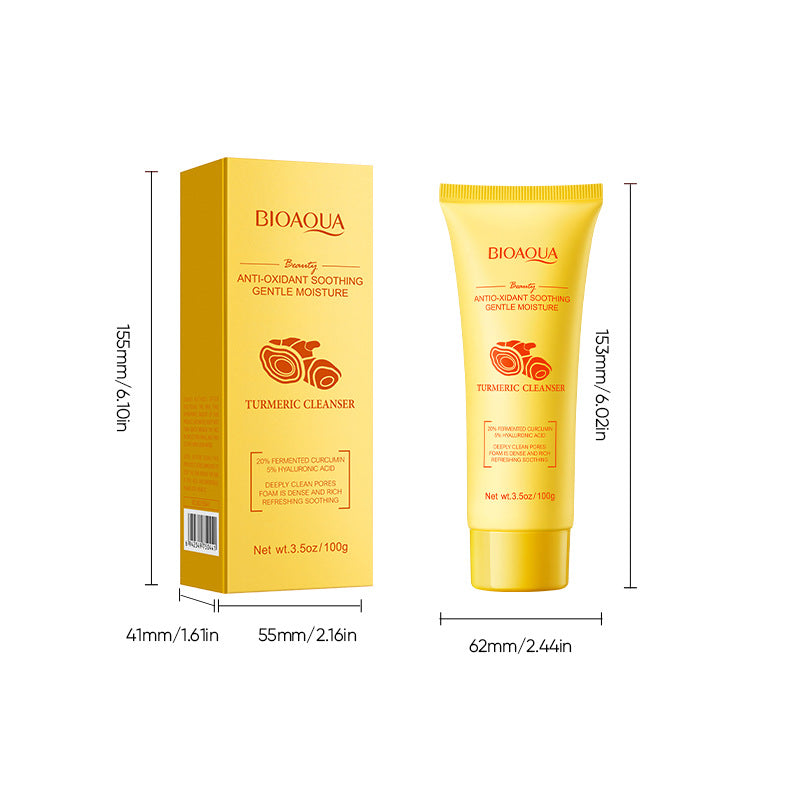 BIOAOUA Turmeric Antioxidant Soothing Cleanser Facial Cleanse Cleanser  Wholesale