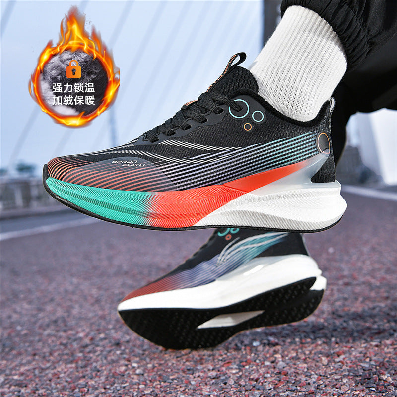 Red Rabbit8pro Running Shoes2025New style fleece-lined warm shock-absorbing sports shoes casual real carbon plate racing running shoes