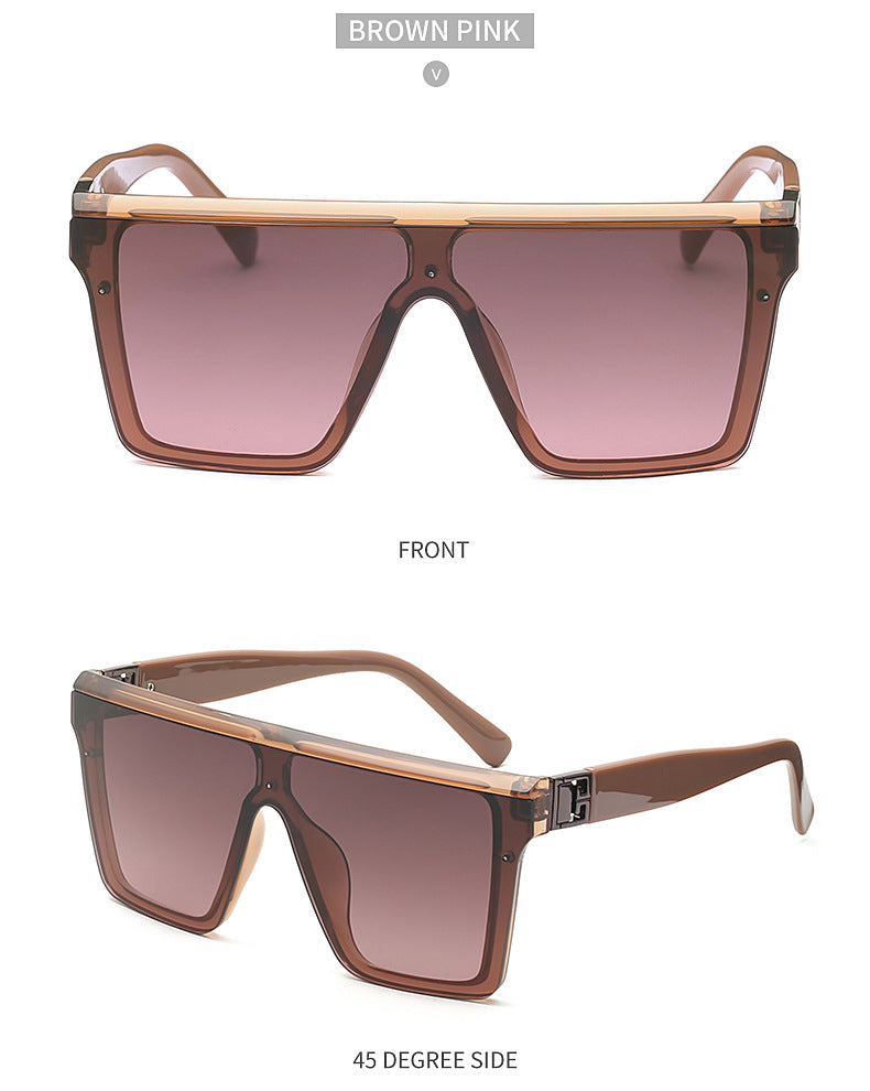2025New Fashion Sunglasses for Women, Internet Celebrity Style, Large Square Frame Sunglasses for Men, Trendy sunglasses