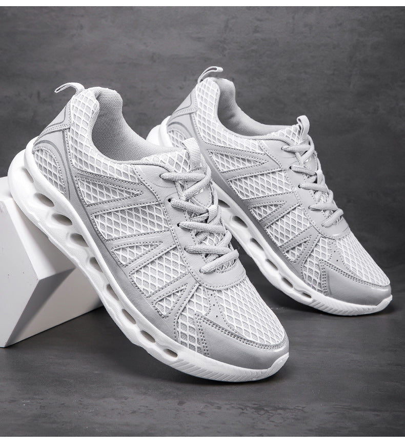 New Men's Running Shoes Large Size Mesh Breathable Casual EVA Lightweight cushioning rebound city commuter shoes