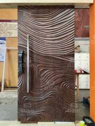China Top Manufacturer Modern Design Villa Exterior High-end Main Solid Wood Entry Door for Houses Outside Front Door