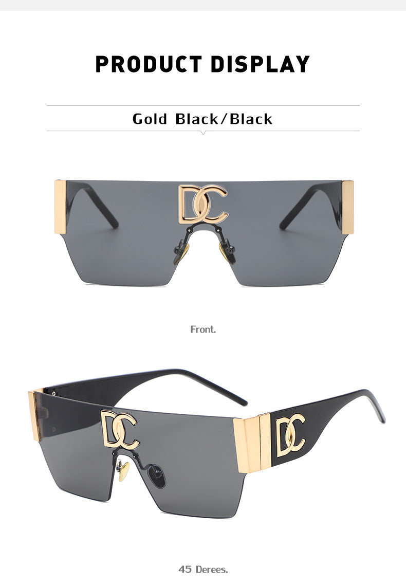New Outdoor Cycling Sunglasses for Women, High-End Integrated Windproof Frameless Sports Sunglasses