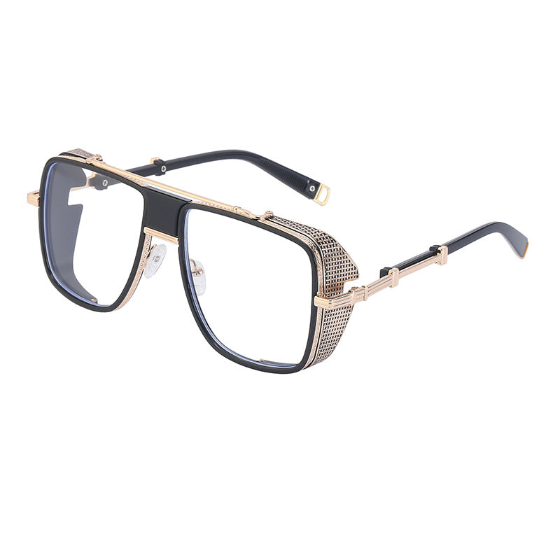European and American Steampunk Sunglasses for Men, UV Protection, Full Coverage, Sunscreen Sunglasses for Women, Trendy Wholesale Glasses
