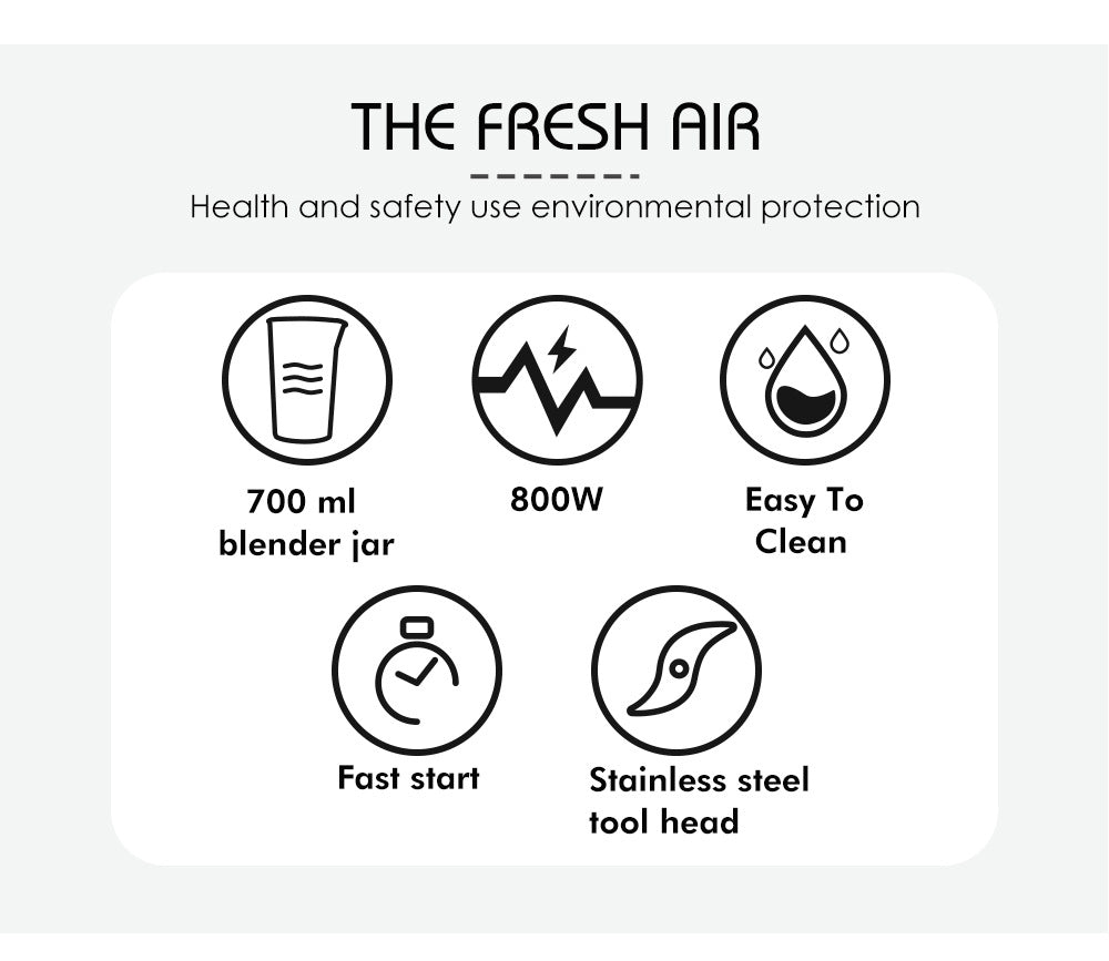 RAF 220V Handheld Food Processor Blender Multi-Functional Meat Grinder Mixer Stick