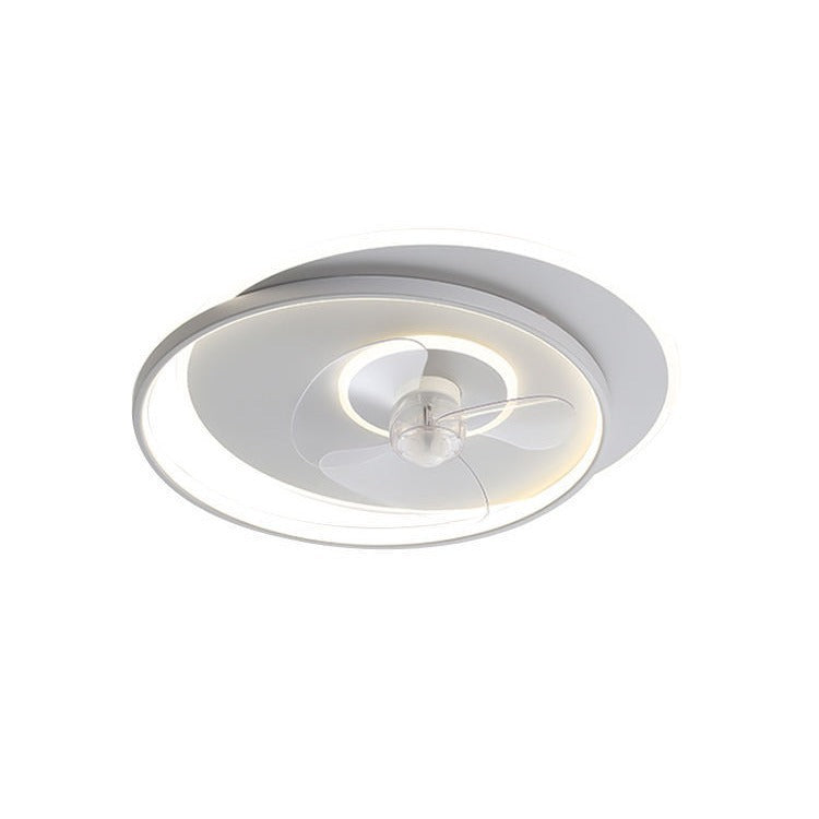 Bedroom Fan Light Electric Fan Intelligent Integrated Ceiling Fan Light Master Bedroom Room Modern Simple Full Spectrum Eye Protection