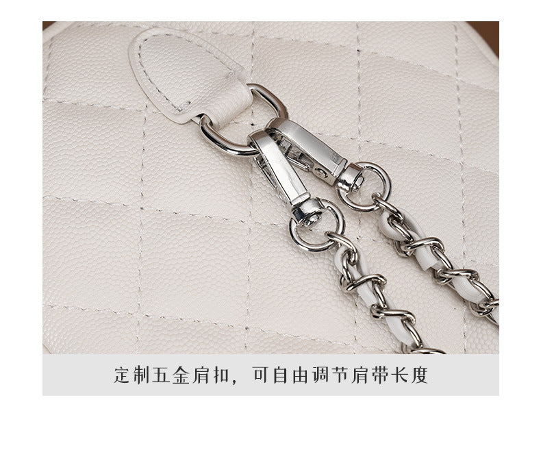 Chanel Style Quilted Chain Backpack New Simple Japanese and Korean Style Cute Mini Handbag for Women