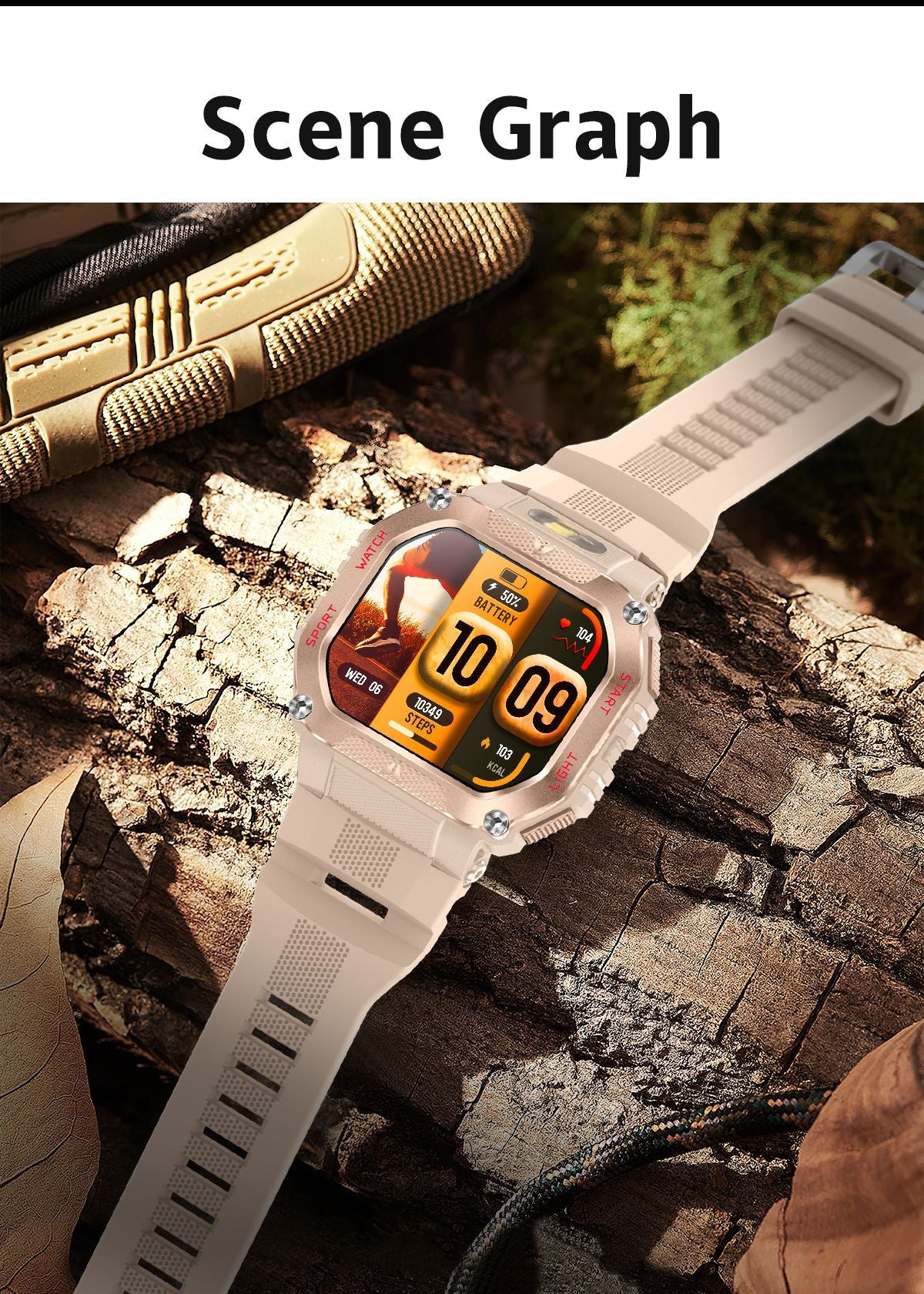 HT34Smart Watch Bluetooth Call True Heart Rate Step Sleep Monitoring3ATM Waterproof Outdoor Sports Three-Proof