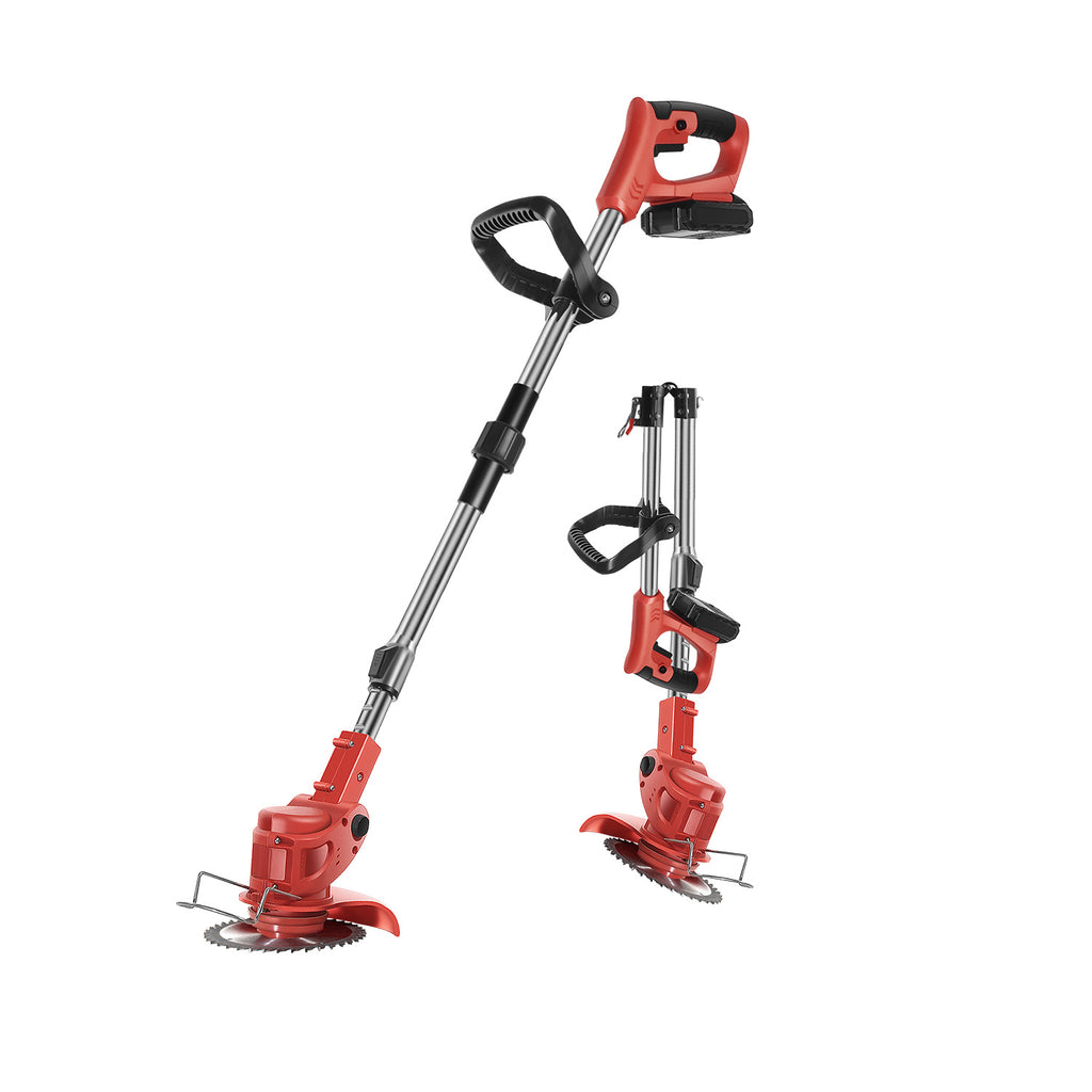 Lithium Battery Lawn Mower Weed Eater Rechargeable Household Grass Trimmer Electric Portable Garden Pruner Cordless
