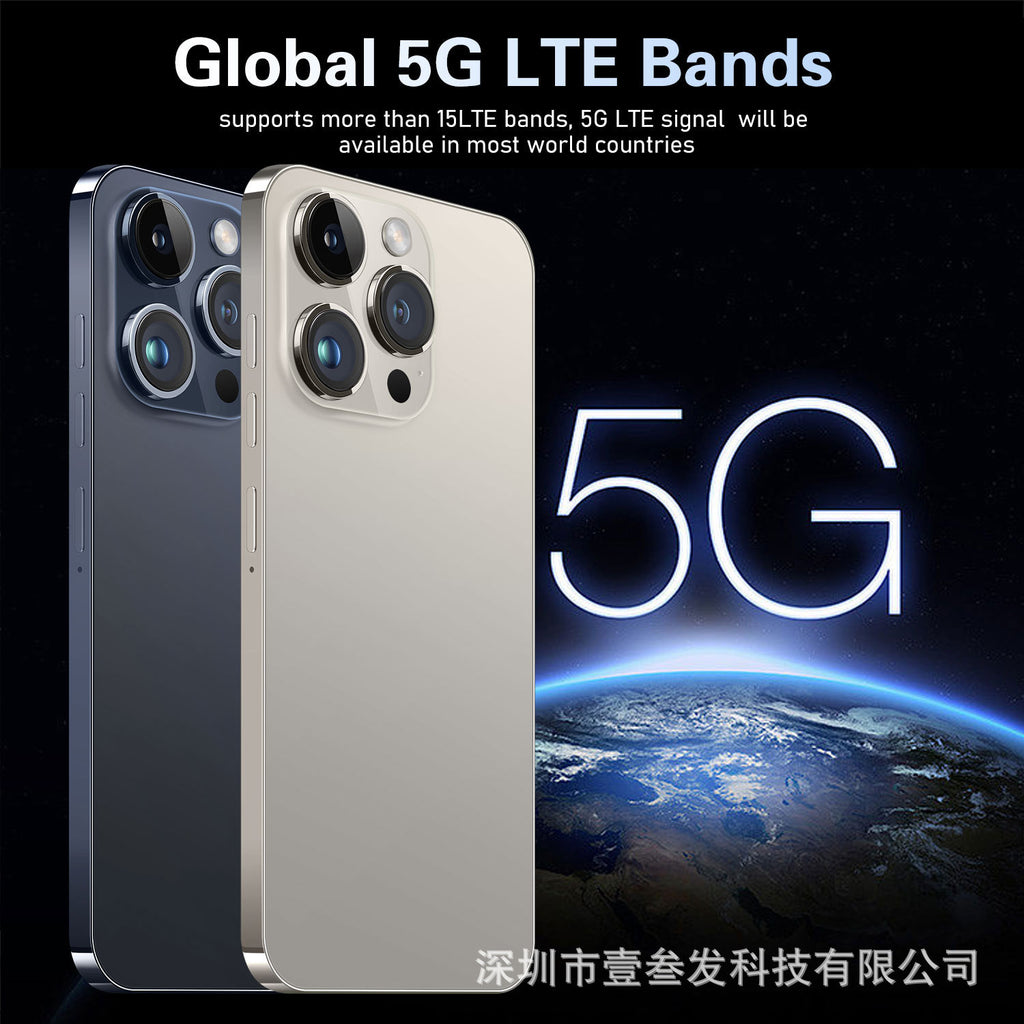 New Mobile Phone I15 ProMax Lingdong Island4+64G 6.5Inch Large Screen 4G Octa-Core Factory