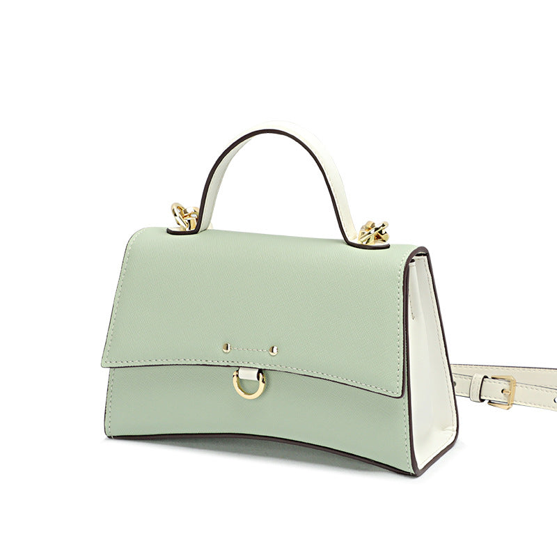 New Summer Korean Fashion Simple Kelly Bag Women's Single Shoulder Crossbody Small Bag Elegant Personality Small Square Bag