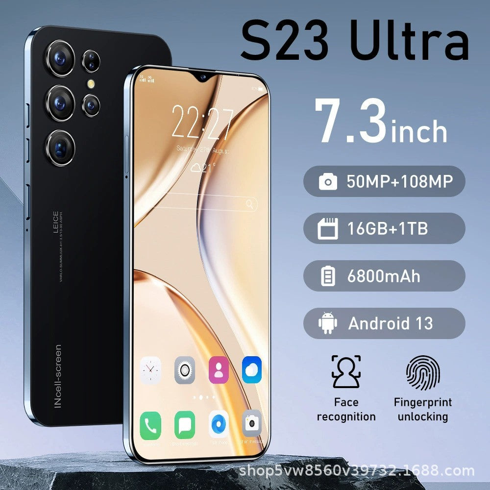 New S23+Ultra Specially designed for high-definition smartphones16+1T Large Memory Source Factory