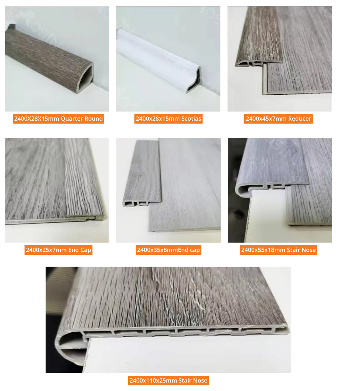 Pvc Spc MDF Skirting Board