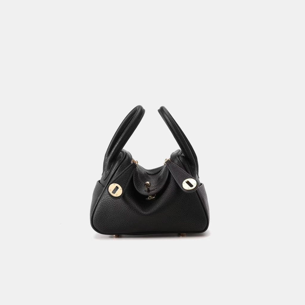 High-End Bag Doctor Bag Lindy Bag Lychee Pattern Women's Handbag Single Shoulder Crossbody Bag Pillow Bag Women's Bag