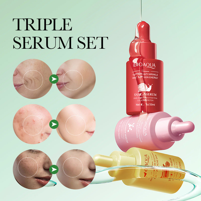 Essence Three-Piece Set90ml BIOAOUA Hydrating and Moisturizing Skincare Set  Wholesale